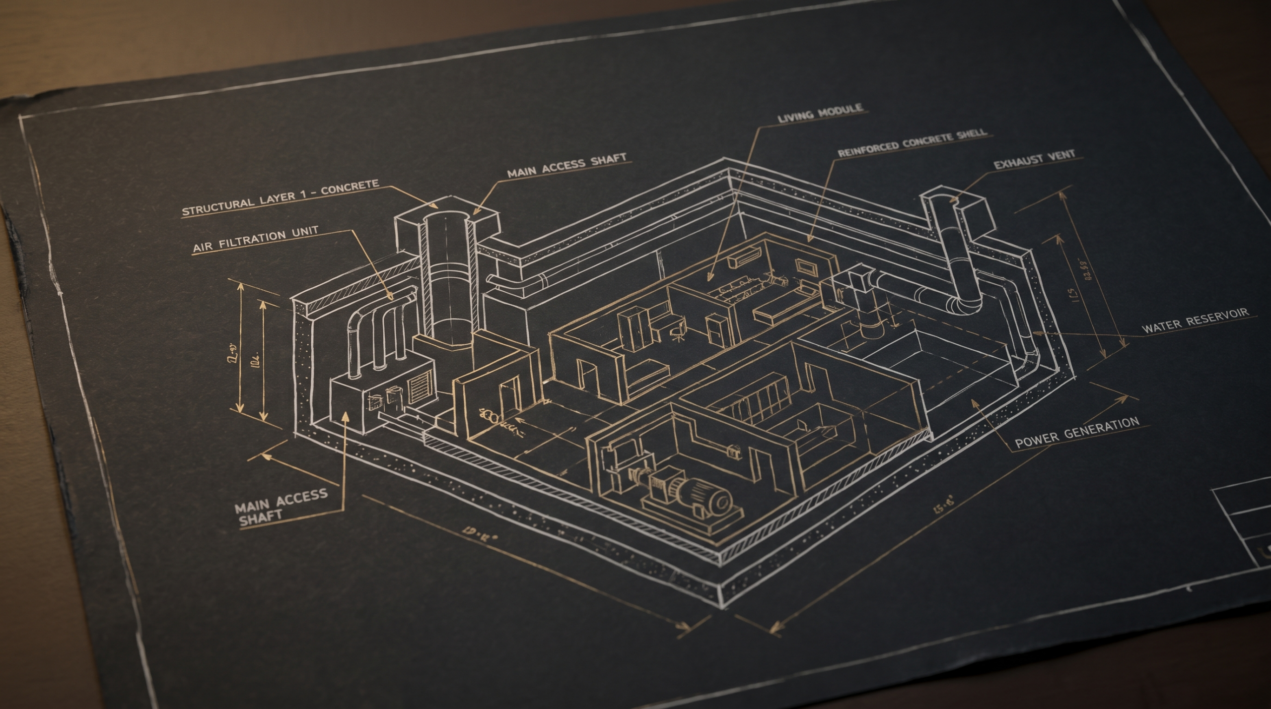 Jaytra estate-level underground bunker engineering